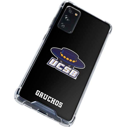 University of California-Santa Barbara UCSB Gauchos Black Galaxy S20 FE Clear Case