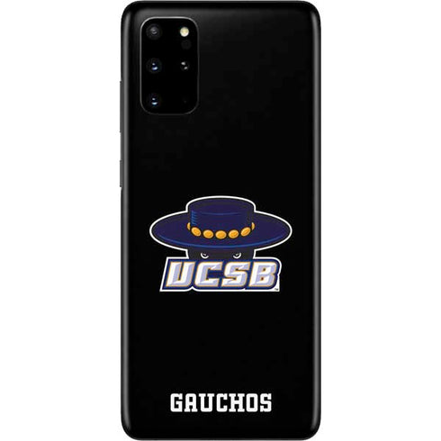 University of California-Santa Barbara UCSB Gauchos Black Galaxy S20 Plus Skin
