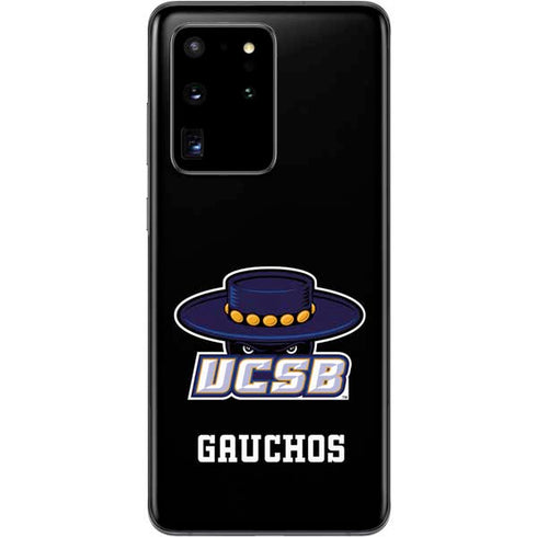 University of California-Santa Barbara UCSB Gauchos Black Galaxy S20 Ultra 5G Skin