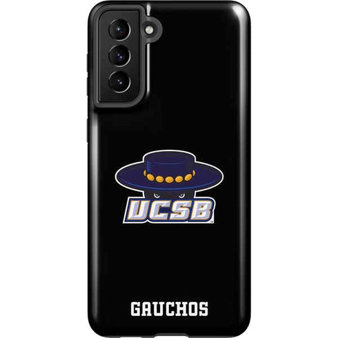 University of California-Santa Barbara UCSB Gauchos Black Galaxy S21 FE Pro Case