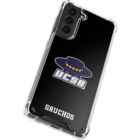 University of California-Santa Barbara UCSB Gauchos Black Galaxy S21 Plus 5G Clear Case