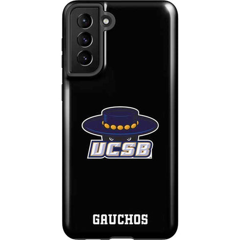 University of California-Santa Barbara UCSB Gauchos Black Galaxy S21 Plus 5G Pro Case