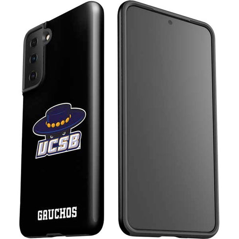 University of California-Santa Barbara UCSB Gauchos Black Galaxy S21 Plus 5G Pro Case
