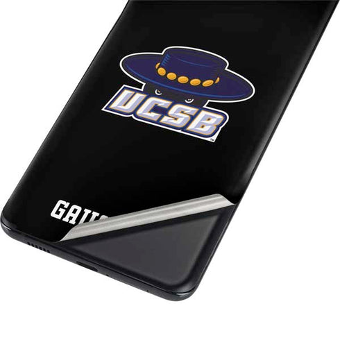 University of California-Santa Barbara UCSB Gauchos Black Galaxy S21 Plus 5G Skin