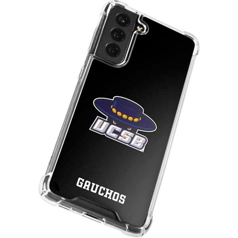 University of California-Santa Barbara UCSB Gauchos Black Galaxy S22 Clear Case