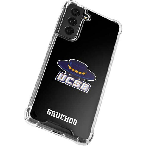 University of California-Santa Barbara UCSB Gauchos Black Galaxy S22 Plus Clear Case