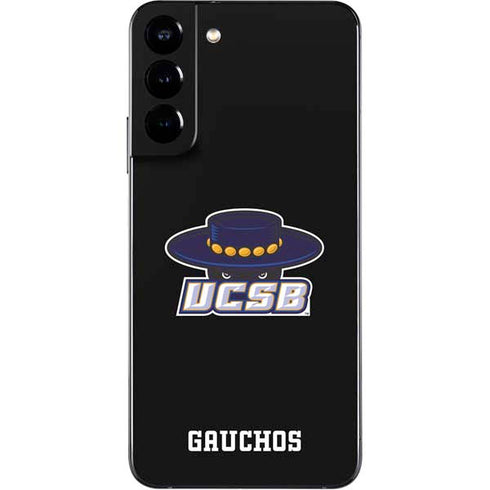 University of California-Santa Barbara UCSB Gauchos Black Galaxy S22 Plus Skin