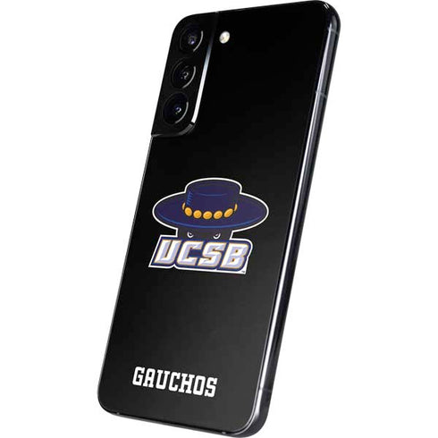University of California-Santa Barbara UCSB Gauchos Black Galaxy S22 Plus Skin