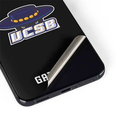 University of California-Santa Barbara UCSB Gauchos Black Galaxy S22 Skin