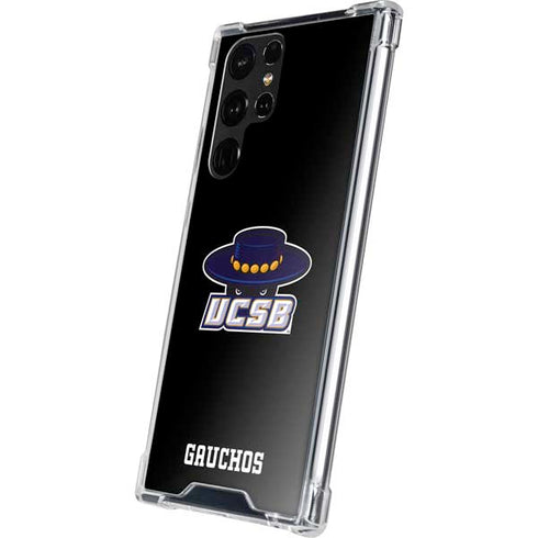 University of California-Santa Barbara UCSB Gauchos Black Galaxy S22 Ultra Clear Case