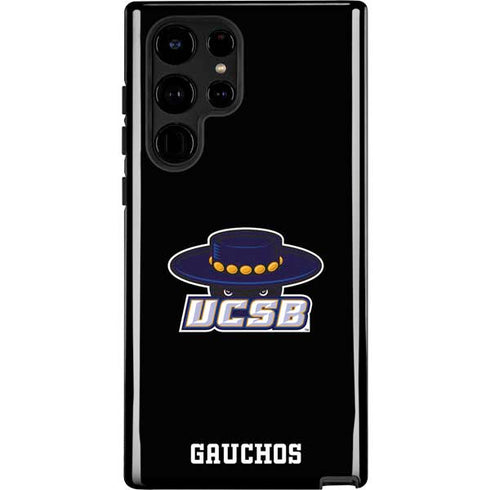 University of California-Santa Barbara UCSB Gauchos Black Galaxy S22 Ultra Pro Case