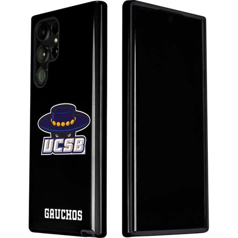 University of California-Santa Barbara UCSB Gauchos Black Galaxy S22 Ultra Pro Case