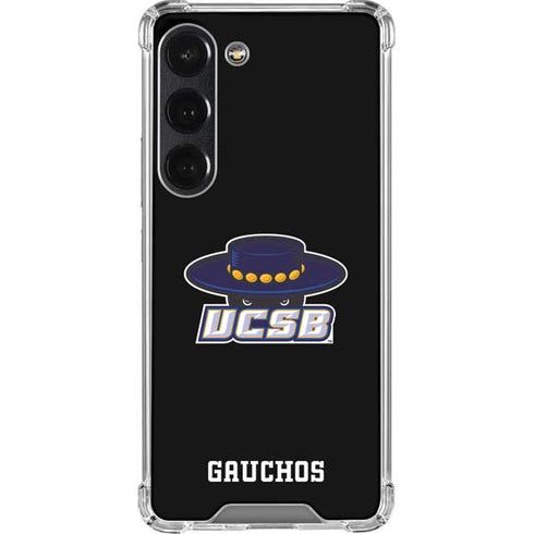 University of California-Santa Barbara UCSB Gauchos Black Galaxy S23 Clear Case