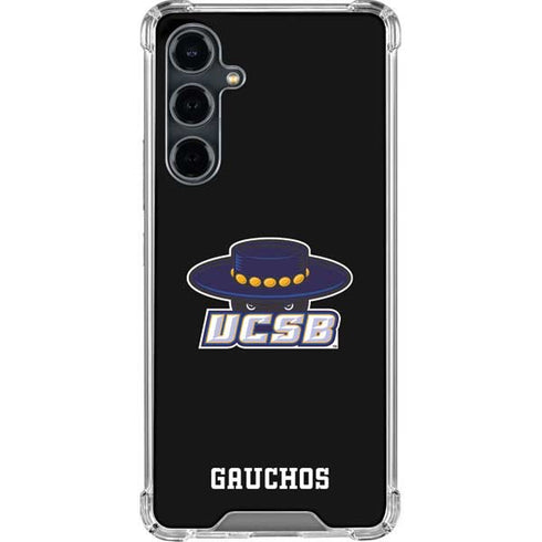 University of California-Santa Barbara UCSB Gauchos Black Galaxy S23 FE Clear Case