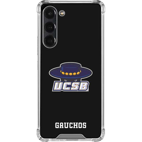 University of California-Santa Barbara UCSB Gauchos Black Galaxy S23 Plus Clear Case