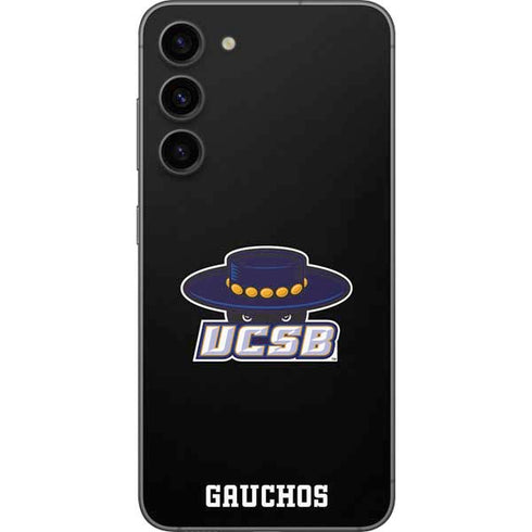 University of California-Santa Barbara UCSB Gauchos Black Galaxy S23 Plus Skin