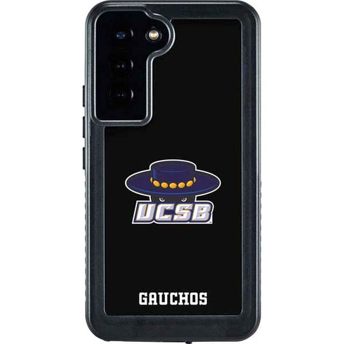 University of California-Santa Barbara UCSB Gauchos Black Galaxy S23 Plus Waterproof Case