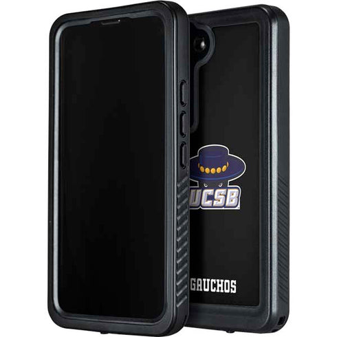 University of California-Santa Barbara UCSB Gauchos Black Galaxy S23 Plus Waterproof Case