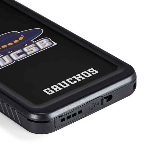 University of California-Santa Barbara UCSB Gauchos Black Galaxy S23 Plus Waterproof Case