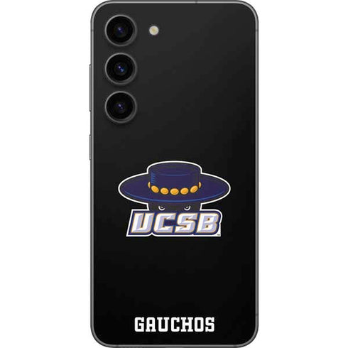 University of California-Santa Barbara UCSB Gauchos Black Galaxy S23 Skin