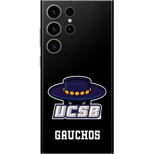 University of California-Santa Barbara UCSB Gauchos Black Galaxy S23 Ultra Skin