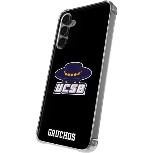 University of California-Santa Barbara UCSB Gauchos Black Galaxy S24 Plus Clear Case
