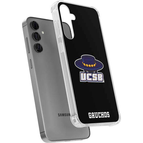 University of California-Santa Barbara UCSB Gauchos Black Galaxy S24 Plus Clear Case