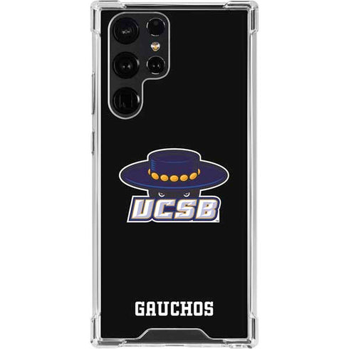 University of California-Santa Barbara UCSB Gauchos Black Galaxy S24 Ultra Clear Case