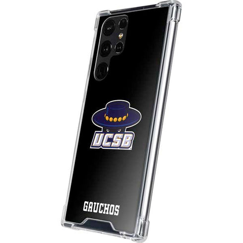 University of California-Santa Barbara UCSB Gauchos Black Galaxy S24 Ultra Clear Case