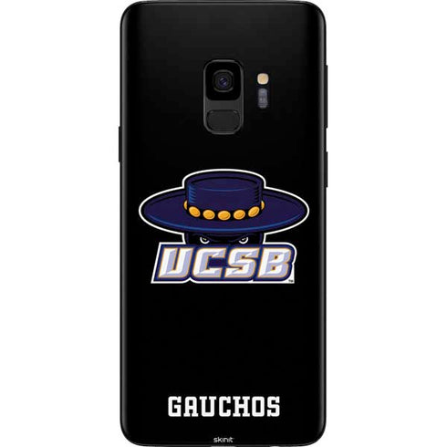 University of California-Santa Barbara UCSB Gauchos Black Galaxy S9 Skin