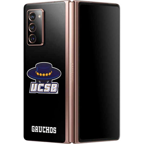 University of California-Santa Barbara UCSB Gauchos Black Galaxy Z Fold2 5G Skin