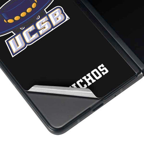 University of California-Santa Barbara UCSB Gauchos Black Galaxy Z Fold4 5G Skin