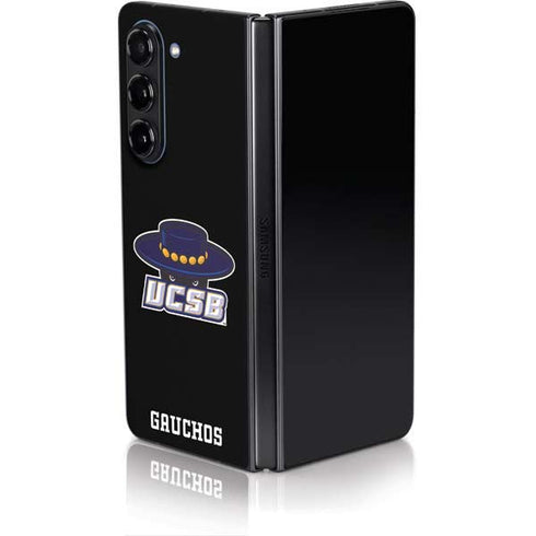 University of California-Santa Barbara UCSB Gauchos Black Galaxy Z Fold5 5G Skin