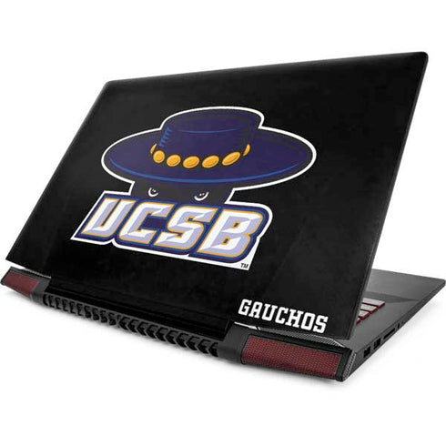University of California-Santa Barbara UCSB Gauchos Black Lenovo IdeaPad Skin
