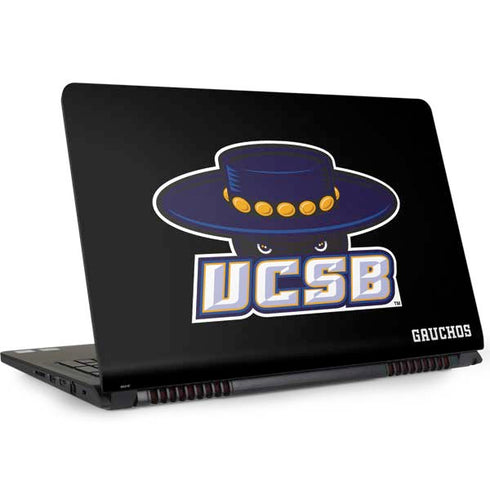 University of California-Santa Barbara UCSB Gauchos Black Dell Inspiron Skin