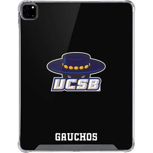 University of California-Santa Barbara UCSB Gauchos Black iPad Pro 12.9in (2020) Clear Case