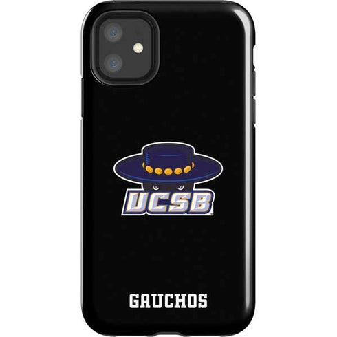 University of California-Santa Barbara UCSB Gauchos Black iPhone 11 Impact Case