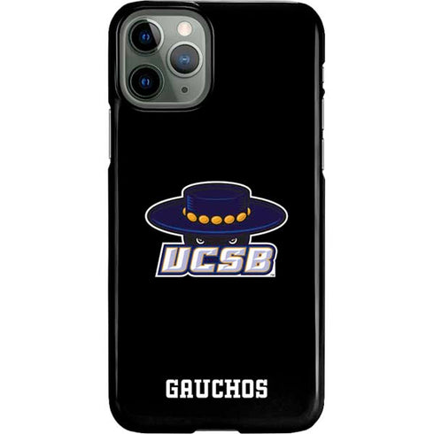 University of California-Santa Barbara UCSB Gauchos Black iPhone 11 Pro Lite Case