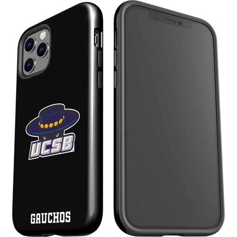 University of California-Santa Barbara UCSB Gauchos Black iPhone 12 Pro Impact Case