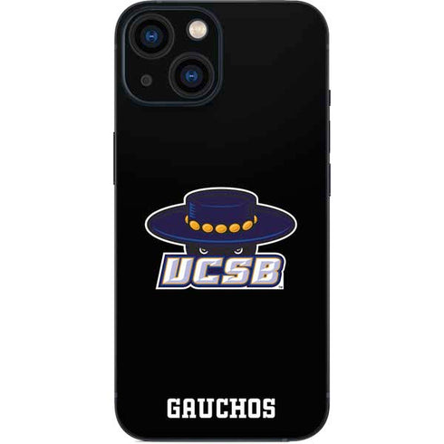 University of California-Santa Barbara UCSB Gauchos Black iPhone 13 Mini Skin