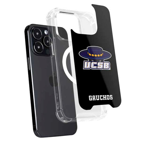 University of California-Santa Barbara UCSB Gauchos Black iPhone 13 Pro Max MagSafe Case