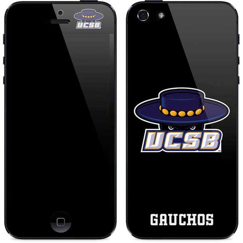 University of California-Santa Barbara UCSB Gauchos Black iPhone 5/5s/5SE Skin
