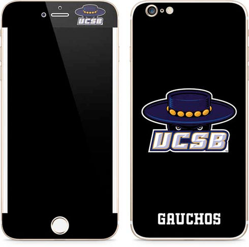 University of California-Santa Barbara UCSB Gauchos Black iPhone 6/6s Plus Skin