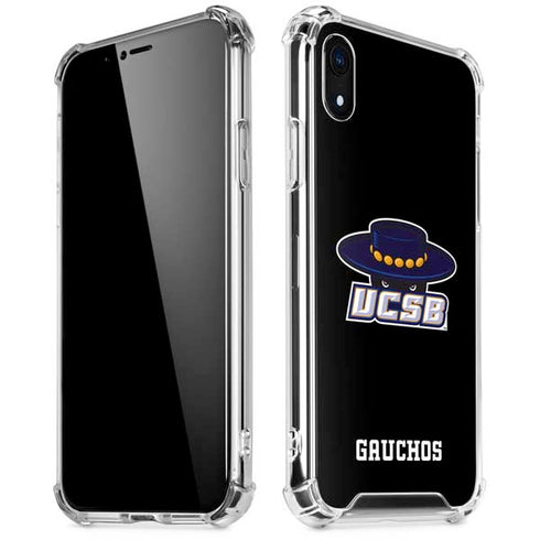 University of California-Santa Barbara UCSB Gauchos Black iPhone XR Clear Case
