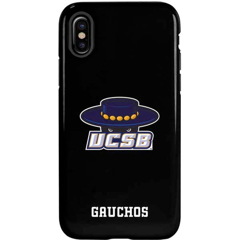 University of California-Santa Barbara UCSB Gauchos Black iPhone XS Pro Case