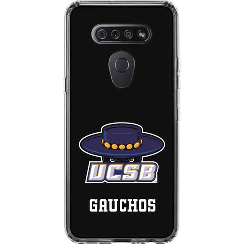 University of California-Santa Barbara UCSB Gauchos Black LG K51/Q51 Clear Case