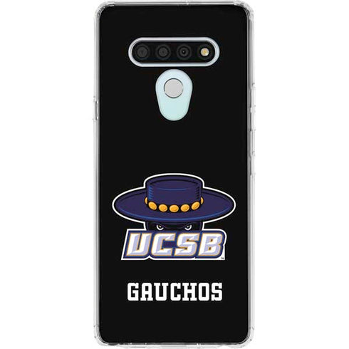 University of California-Santa Barbara UCSB Gauchos Black LG Stylo 6 Clear Case