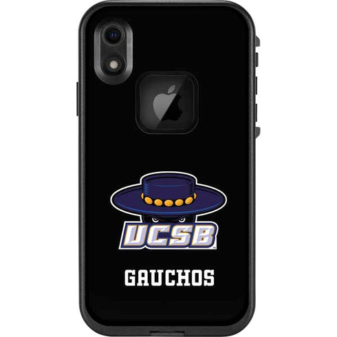 University of California-Santa Barbara UCSB Gauchos Black LifeProof Fre iPhone Skin