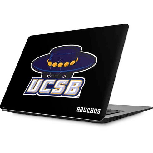 University of California-Santa Barbara UCSB Gauchos Black Apple MacBook Skin