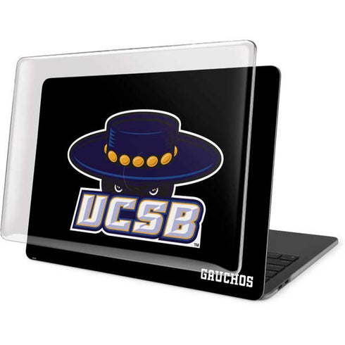 University of California-Santa Barbara UCSB Gauchos Black MacBook Pro 13in (2020) Case plus Skin